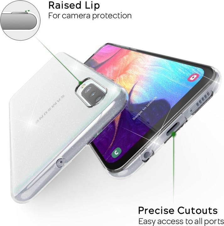 Actual product image Nalia Glitter cover (Samsung Galaxy A50)