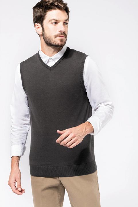 Produktbild Kariban Pullover mit V-Ausschnitt ohne Ärmel (XL)