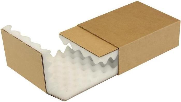 Actual product image Transpak Dimpled foam packaging Dimensions 200x142x63mm Foam height 25mm brown brown (150 x)