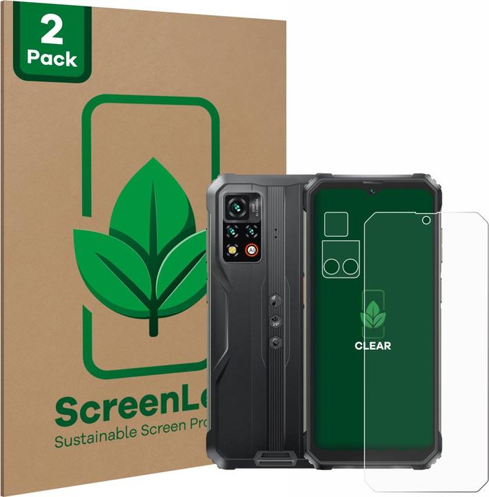 Actual product image ScreenLeaf Protective film sustainable screen protector screen protector film clear transparent (2 Piece, Blackview BV9200)