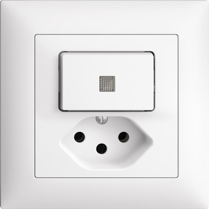 Actual product image Feller EdizioDue small combi scheme 3 / type 13