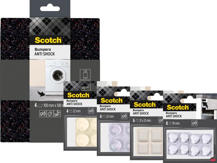 Produktbild Scotch Gummi-Schutzpuffer (Anschlagdämpfer, 4 Stück)