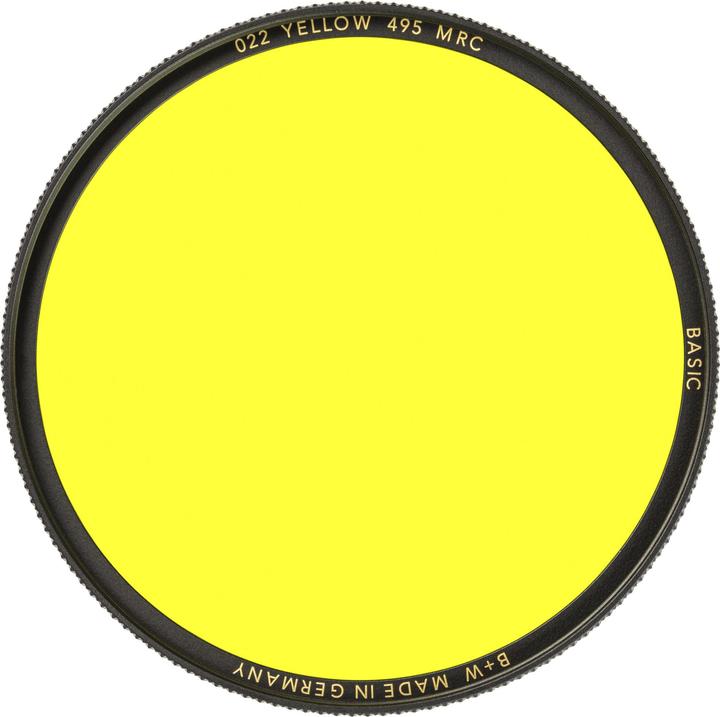 Actual product image B+W 022 Yellow filter, bright 495, MRC/Basic 39mm (39 mm, Black Mist Filter, 39 mm)