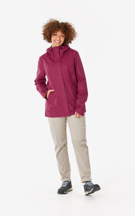 Produktbild Quechua Wanderjacke Damen wasserdicht - NH500 violett (M)