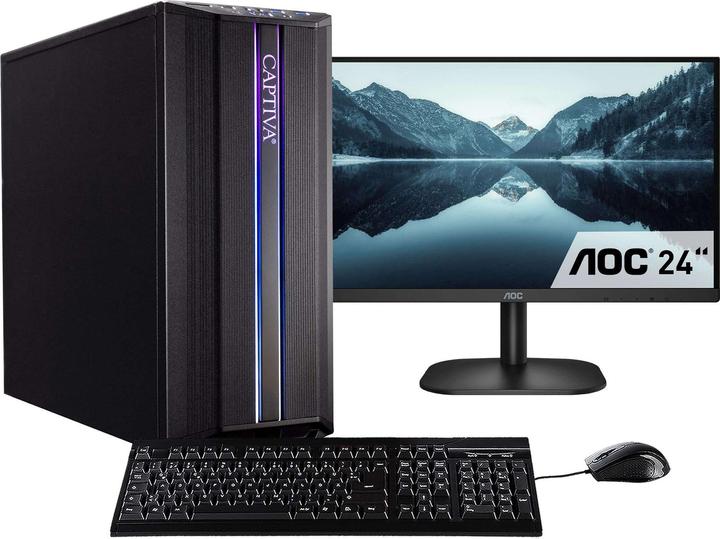 Actual product image Captiva Advanced Gaming R69-356 TFT Bundle Ryzen 5 RTX 3060 (AMD Ryzen 5 5500, 32 GB, 500 GB, GeForce RTX 3060)