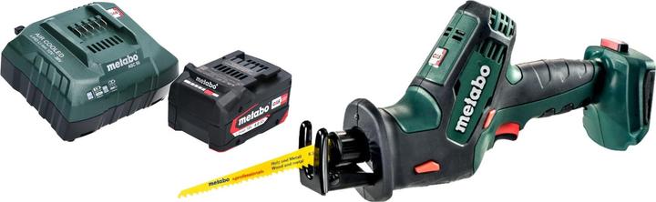 Actual product image Metabo SSE 18 LTX Compact cordless reciprocating saw 18 V 13 mm + 1x rechargeable battery 4.0 Ah + charger