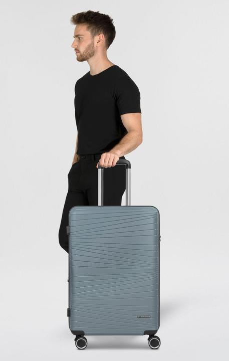 Immagine prodotto Franky Dallas 3.0 Carrello a 4 ruote M 65 cm con piega elastica (74 l, M (50 - 90l))