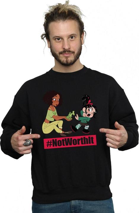 Actual product image Disney Mens Wreck It Ralph Tiana And Vanellope Sweatshirt (M)