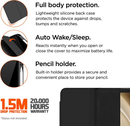 Actual product image Eiger Storm 250 Stylus Case (Galaxy Tab A9+)