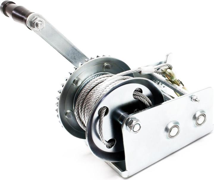 Image du produit Wiltec Treuil à Câble Manuel de Halage Charge max. 900kg 10m Rapport de transmision 4:1 8:1 Bateau Auto