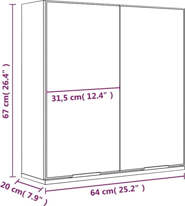 Image du produit VidaXL Agathe (64 x 20 x 67 cm)