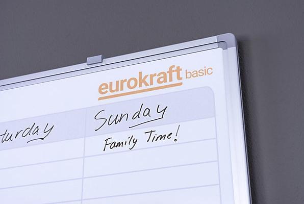 Image du produit eurokraft basic Agenda hebdomadaire, neutre (900 x 600 mm)