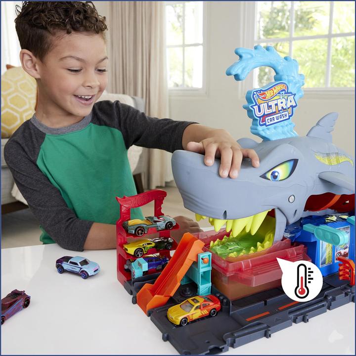 Actual product image Hot Wheels City Ultimate Shark Car Wash