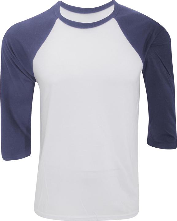 Actual product image Bella Canvas Canvas Baseball TShirt 34 sleeves (L)