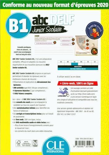 Actual product image Abc Delf Junior Scolaire Niveau B1 + Dvd + Livre Web (French, Virginie Salles, Adrien Payet, 2020)