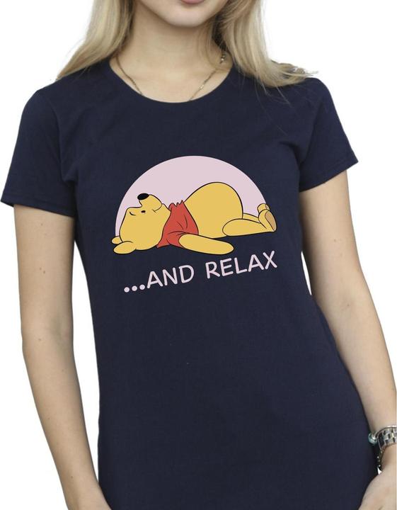 Actual product image Disney Womens/Ladies Winnie The Pooh Relax Cotton T-Shirt (XXL)