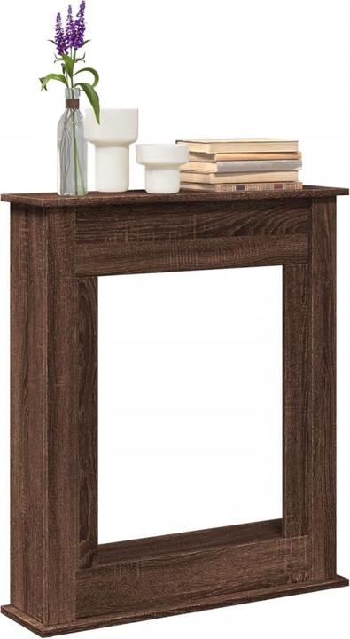 Actual product image VidaXL Fireplace surround Fireplace console Decorative fireplace mantelpiece Brown oak-look