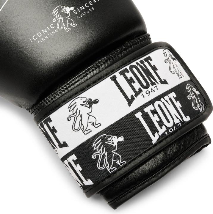 Immagine prodotto Leone Guantoni da boxe Iconic Nero GN208 (16 OZ, Taglia unica)