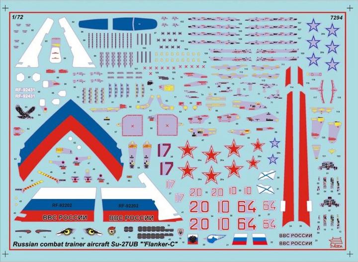 Actual product image 1:72 Sukhoi SU-27 UB Flanker-C