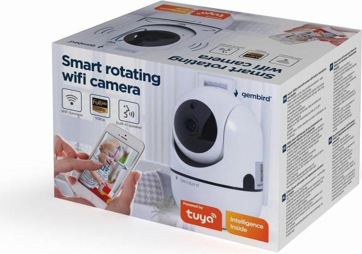 Image du produit Gembird Caméra wifi rotative intelligente 1080p (1920 x 1080 Pixels)