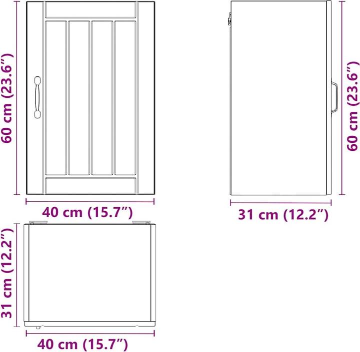 Image du produit VidaXL Madlene (40 x 31 x 60 cm)