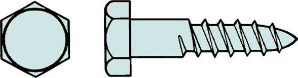 Actual product image Werkstarck Hexagon wood screws DIN 571 (1 Screws per piece)