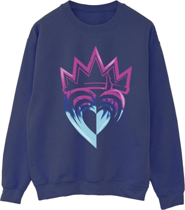 Actual product image Disney Mens Descendants Pink Crown Sweatshirt (XL)
