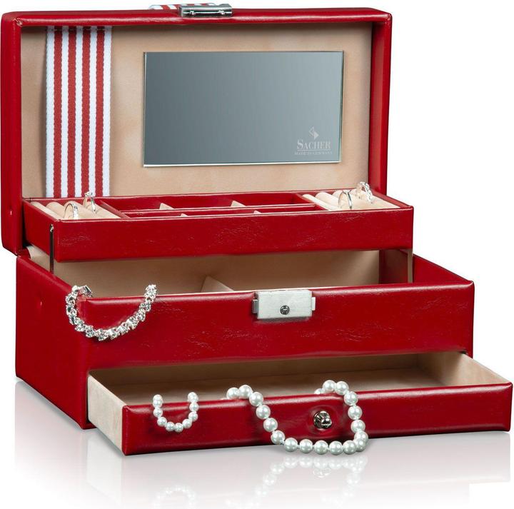 Actual product image Sacher 34.509.295043 - Jewellery box Helen young red