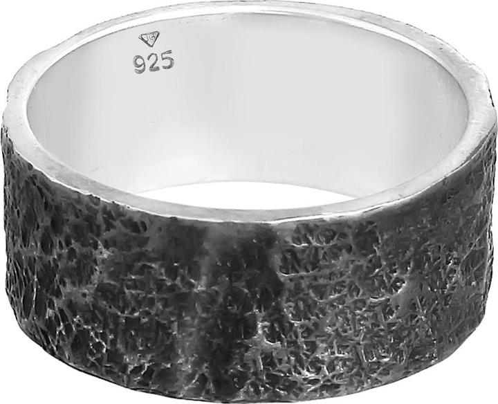 Produktbild Kuzzoi Ring Herren Bandring Organic Struktur 925 Silber (62, 925 Silber)