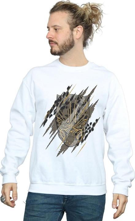 Immagine prodotto Felpa uomo Black Panther Gold Head in cotone (M)