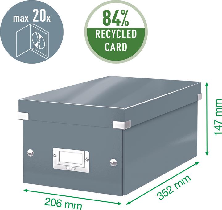 Actual product image Leitz WOW Click & Store DVD storage box (Special)