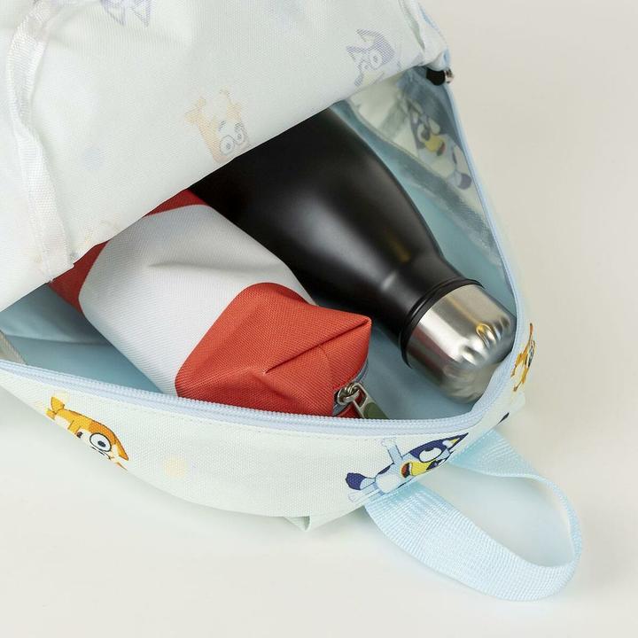 Produktbild Bluey Schulrucksack Hellblau 22 x 27 x 9 cm