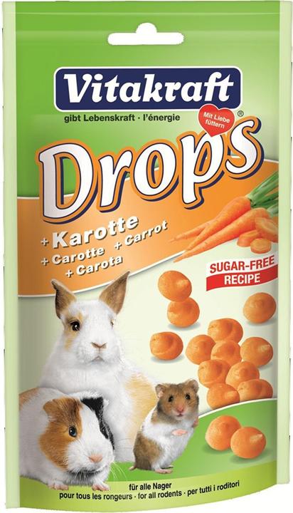 Image du produit Vitakraft Drops Carottes pour tous les rongeurs (0.08 kg)