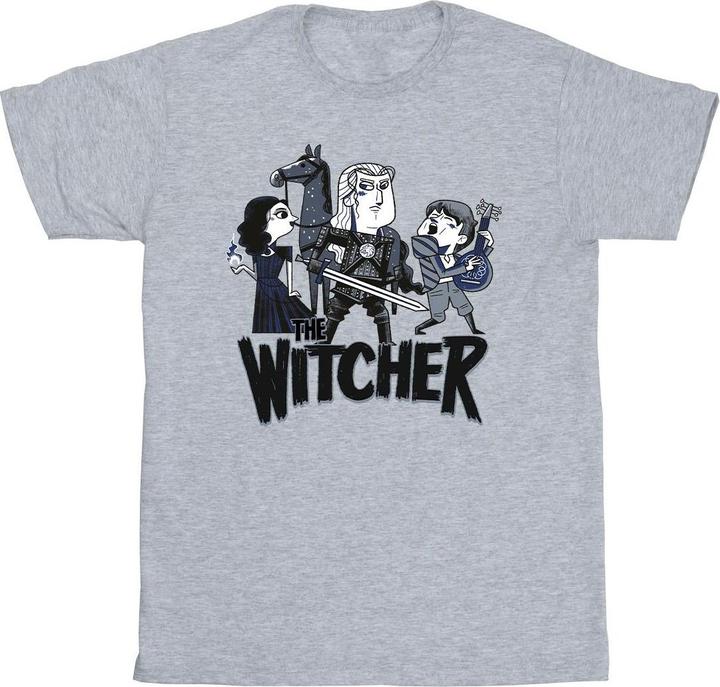 Immagine prodotto Netflix The Witcher Team Illustrated Maglietta Uomo (S)