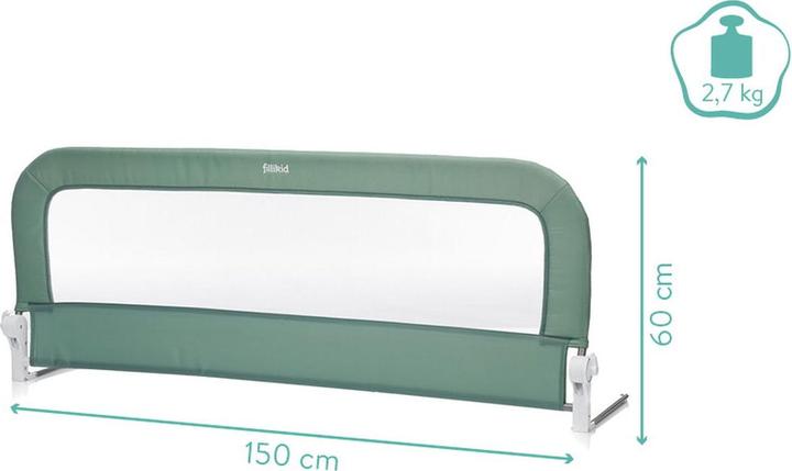 Produktbild Fillikid Bettgitter Lara - Mint (150 cm)
