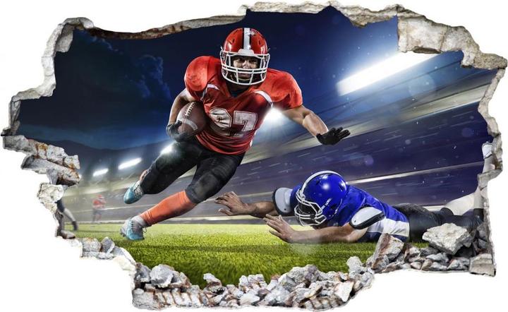 Image du produit Trenddeko 3D Joueur de football américain 01 (100 x 61 cm)
