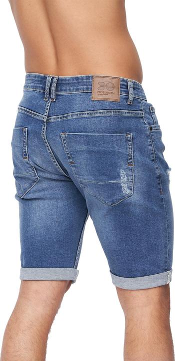 Produktbild Crosshatch Mens Riptrey Abraised Denim Shorts (38)