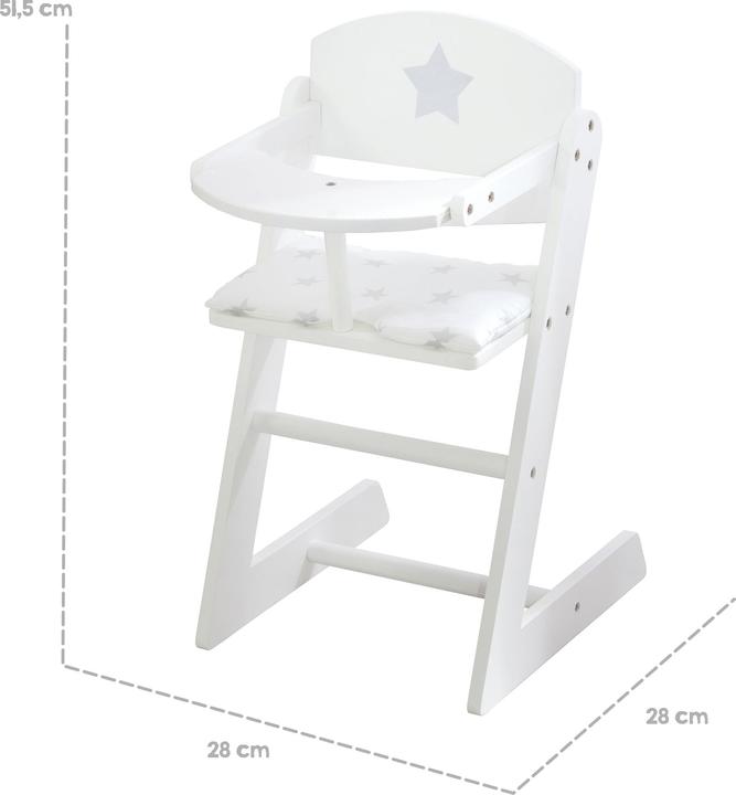 Image du produit Roba Chaise haute pour poupées