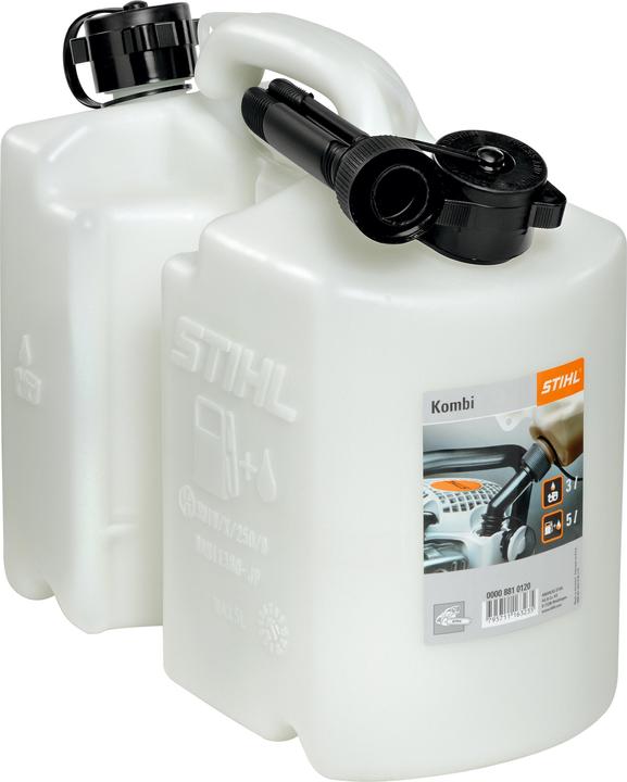 Actual product image Stihl 8810120 CombiCanister for 5L fuel and 3L oil Transparent