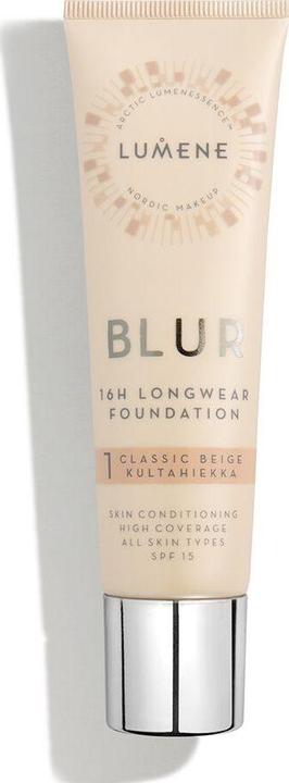 Actual product image Lumene ur smoothing foundation for all skin types SPF15 1 Classic Beige 30ml (1 Classic beige)