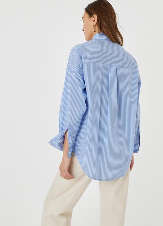 Image du produit La Redoute Collections Blouse ample à manches longues et à rayures (34)