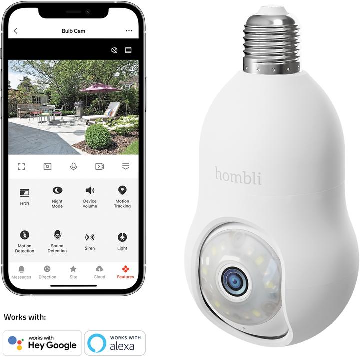 Produktbild Hombli Bulb Cam (2560 x 1440 Pixels)