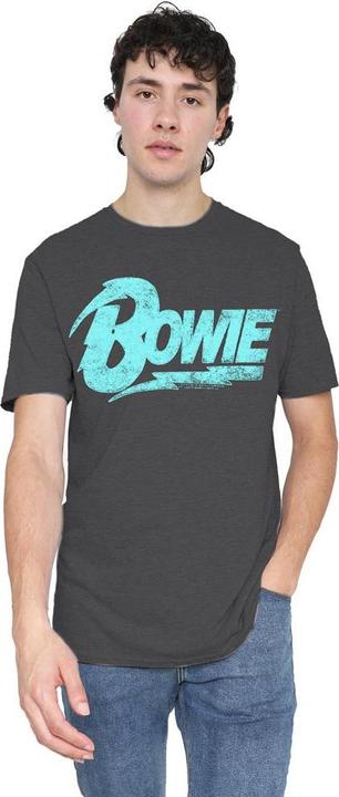 Actual product image David Bowie Unisex Adult Logo T-Shirt (L)