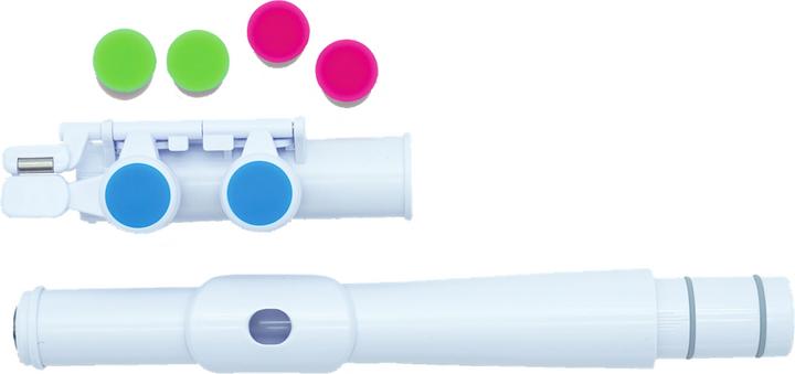 Actual product image Nuvo N220JF jFlute2.0 "Donut" Children's Transverse Flute in C, White-Green (Transverse flute)