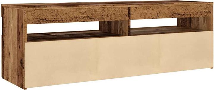 Immagine prodotto VidaXL TV Schrank Lowboard Fernsehschrank Fernsehtisch mit LED Altholz-Optik (120 x 35 x 40 cm)