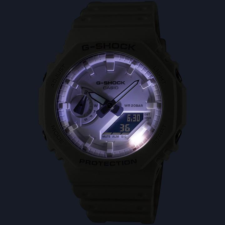 Actual product image G-Shock GA-2100-7A7ER (Power reserve display, 45 mm)