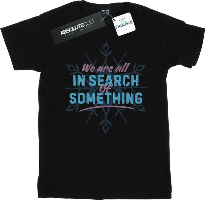 Actual product image Disney Womens/Ladies Frozen 2 All In Search Of Something Cotton Boyfriend T-Shirt (4XL)