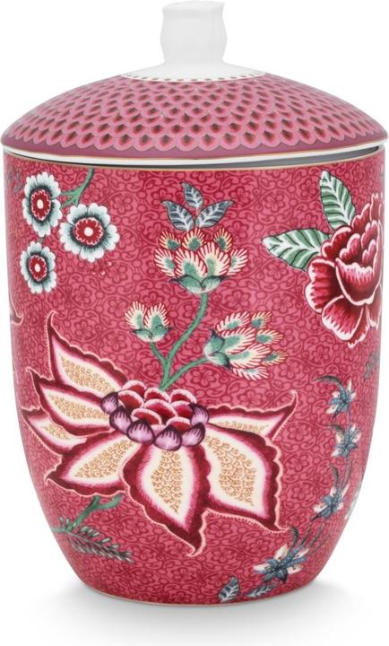 Produktbild PIP Studio Flower Festival Vorratsdose dark pink 1,5 l (1.50 l)