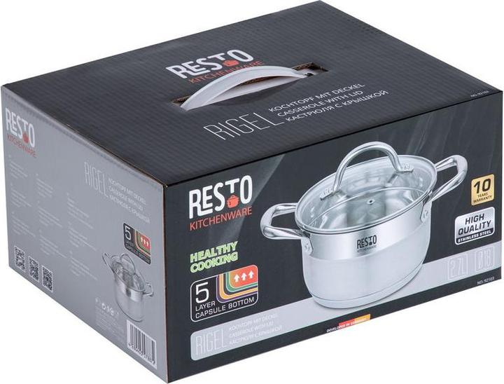 Produktbild Resto 92103 18x10,5 cm (18 cm, Kochtopf, Edelstahl)