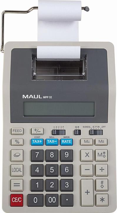 Actual product image Maul Calculator MPP32 Grey (Batteries, Electrical connection)